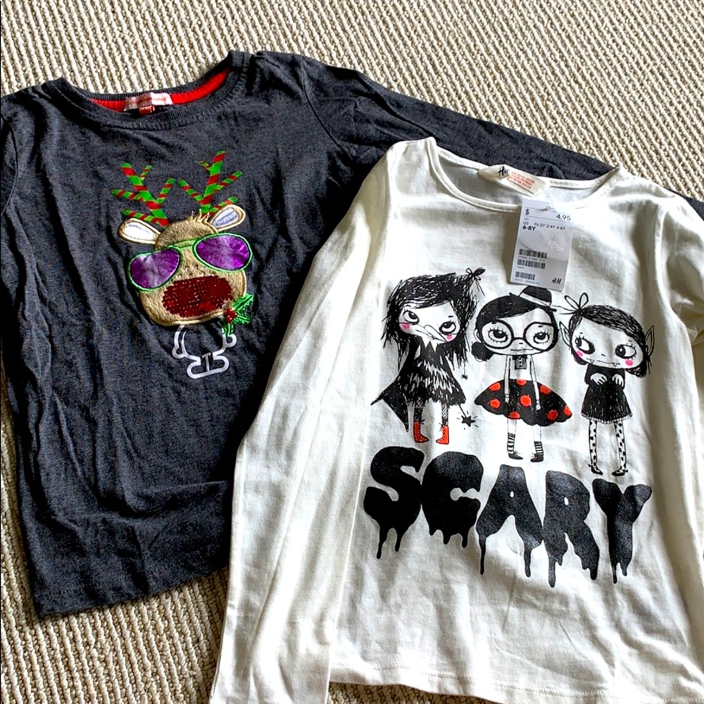 Two holiday shirts